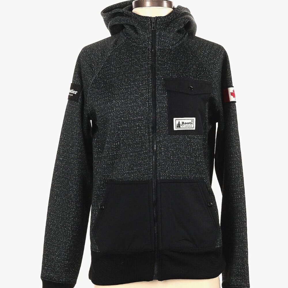 Awesome Roots Black Apres Ski Zip Up Hoodie - M